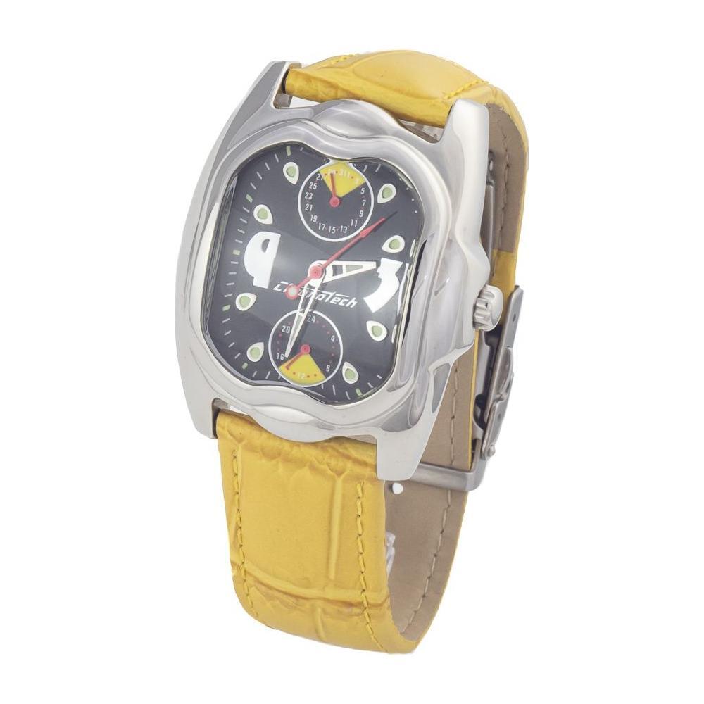 Chronotech Yellow Leather Watch CHCT7220L02AC
