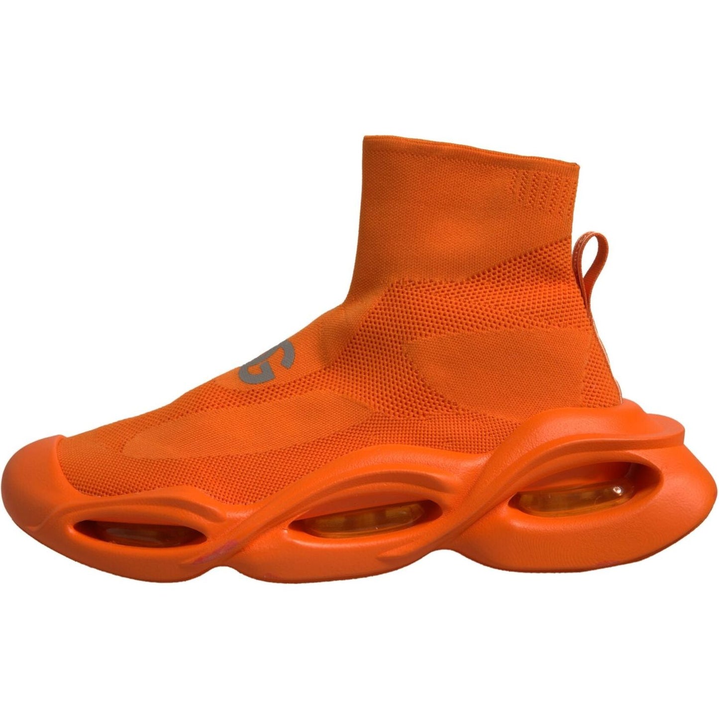Dolce & Gabbana Orange Slip On Wave Socks Men Sneakers Shoes MV6969-44