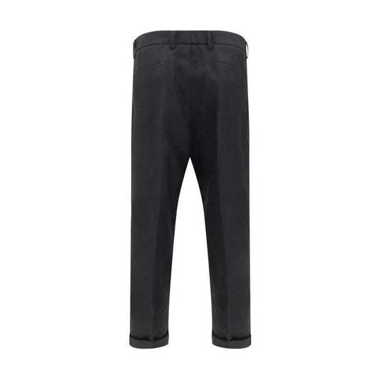 Dolce & Gabbana Linen Pants Dolce & Gabbana Dark Slate Gray