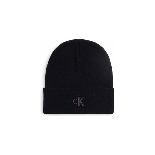 Calvin Klein Jeans Black Wool Caps Baseball Hat CA-16497200009-UNI