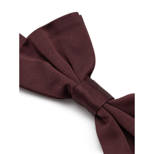 Dolce & Gabbana Burgundy Silk Bowty DO-829366520047735-ONE SIZE