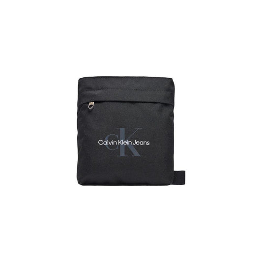 Calvin Klein Jeans Black Recycled Polyester Messenger Bag Calvin Klein Jeans Dark Slate Gray