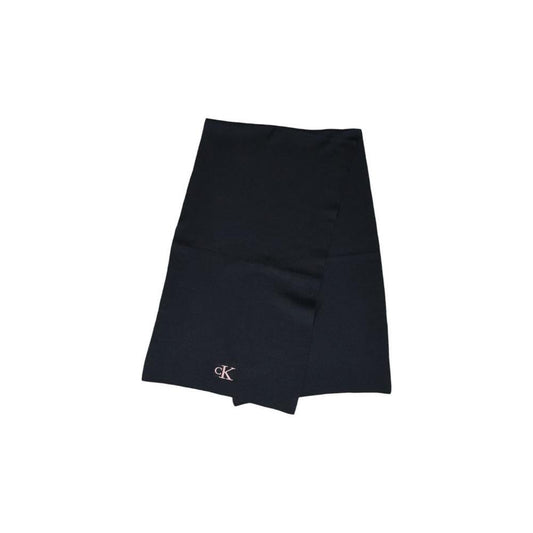 Calvin Klein Black Recycled Polyester Scarf CA-15183700009-ONE SIZE