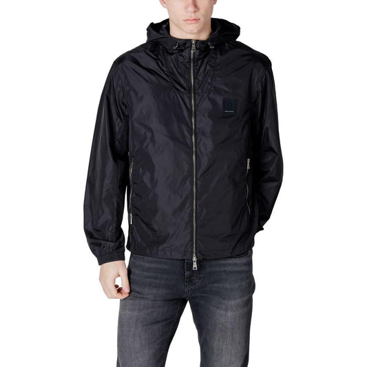Armani Exchange Black Polyamide Jacket Armani Exchange Dark Slate Gray