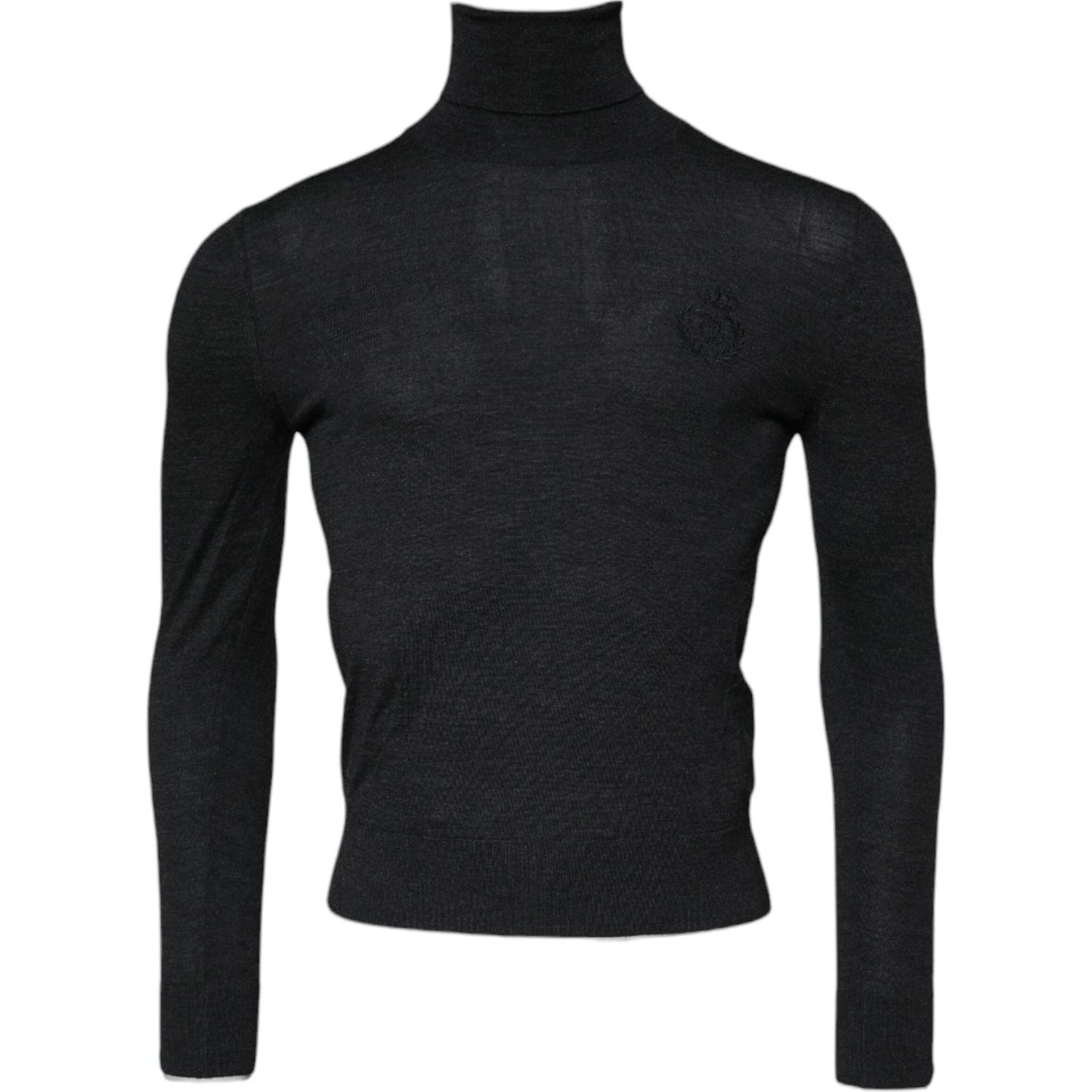 Dolce & Gabbana Black Wool Turtleneck Pullover Sweater TSH878525-44
