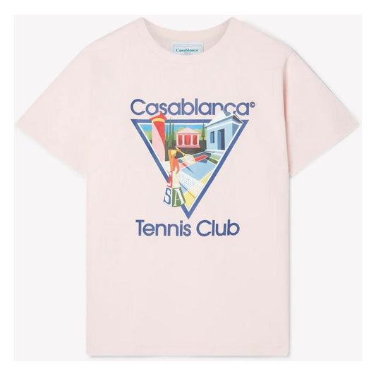 Casablanca Pink Cotton T-Shirt
