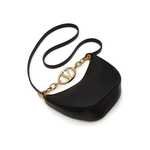 Valentino Garavani Black Leather Mini Hobo Vlogo Shoulder Bag VG4W0B0Q43PHV0NO