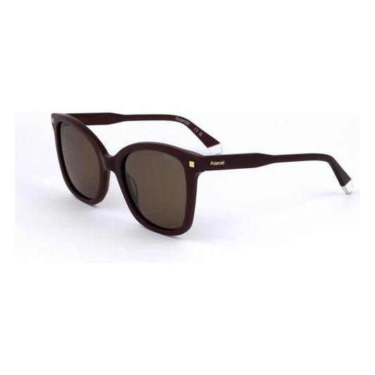 Polaroid Red Acetate Sunglasses Polaroid White Smoke