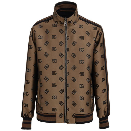 Dolce & Gabbana Bronze Polyester Jackets & Coat DO-835266420013818-IT50 | L