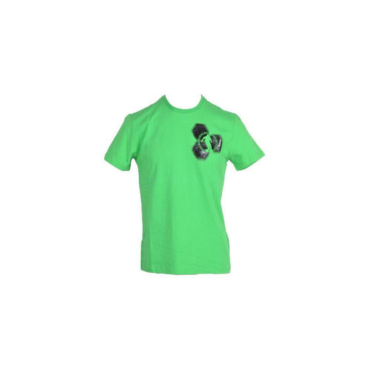 Bikkembergs Green Cotton T-Shirt BI-1338-L