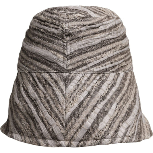 Dolce & Gabbana Multicolor Stripes Cotton Bucket Cap HAT9723-58