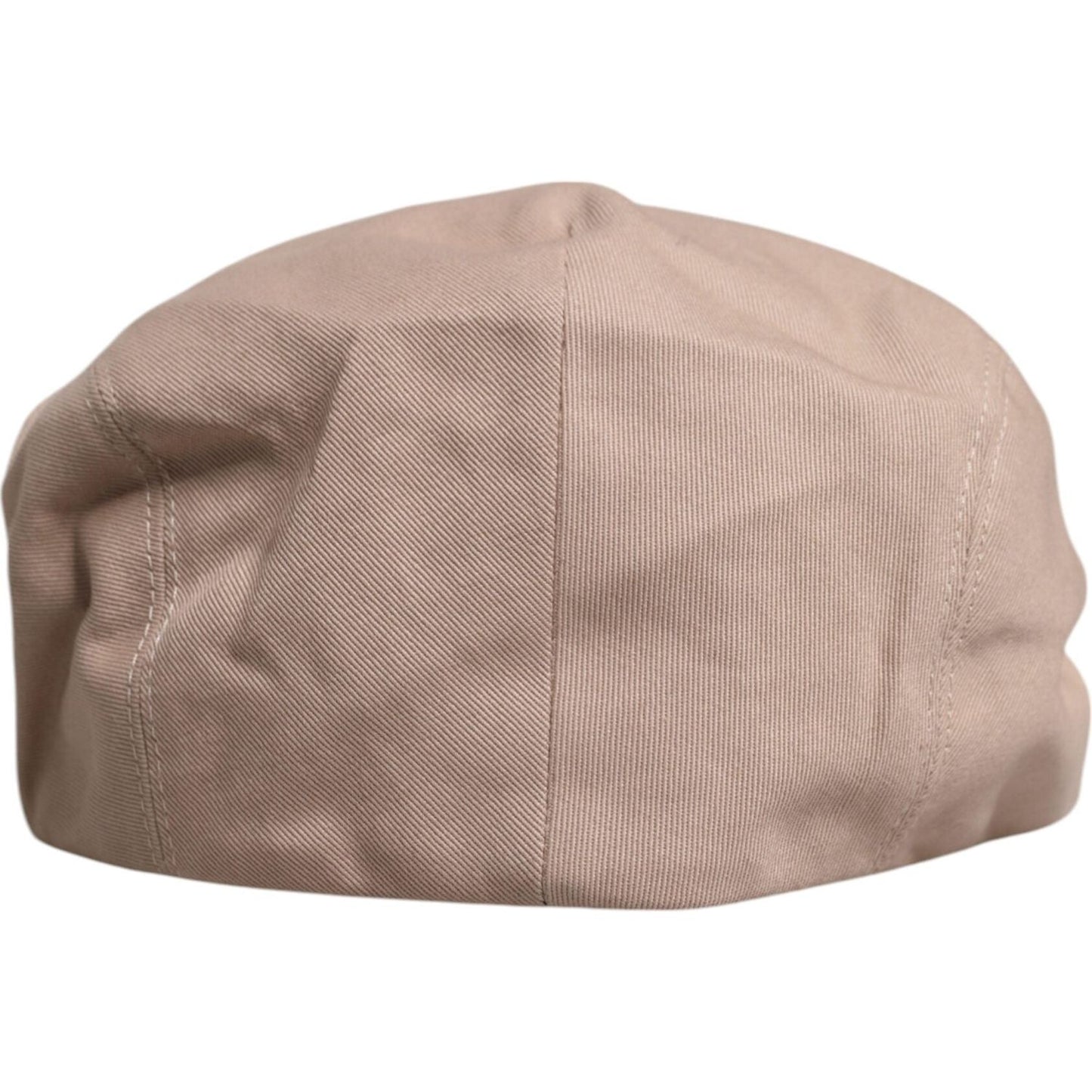 Dolce & Gabbana Beige Cotton Newsboy Capello Cabbie Hat HAT9762-60