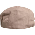 Dolce & Gabbana Beige Cotton Newsboy Capello Cabbie Hat HAT9762-60