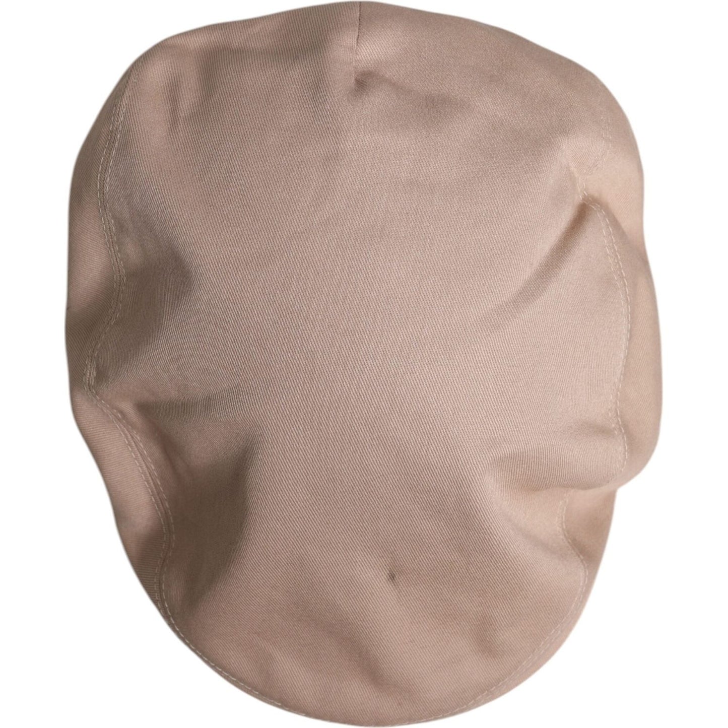 Dolce & Gabbana Beige Cotton Newsboy Capello Cabbie Hat HAT9762-60