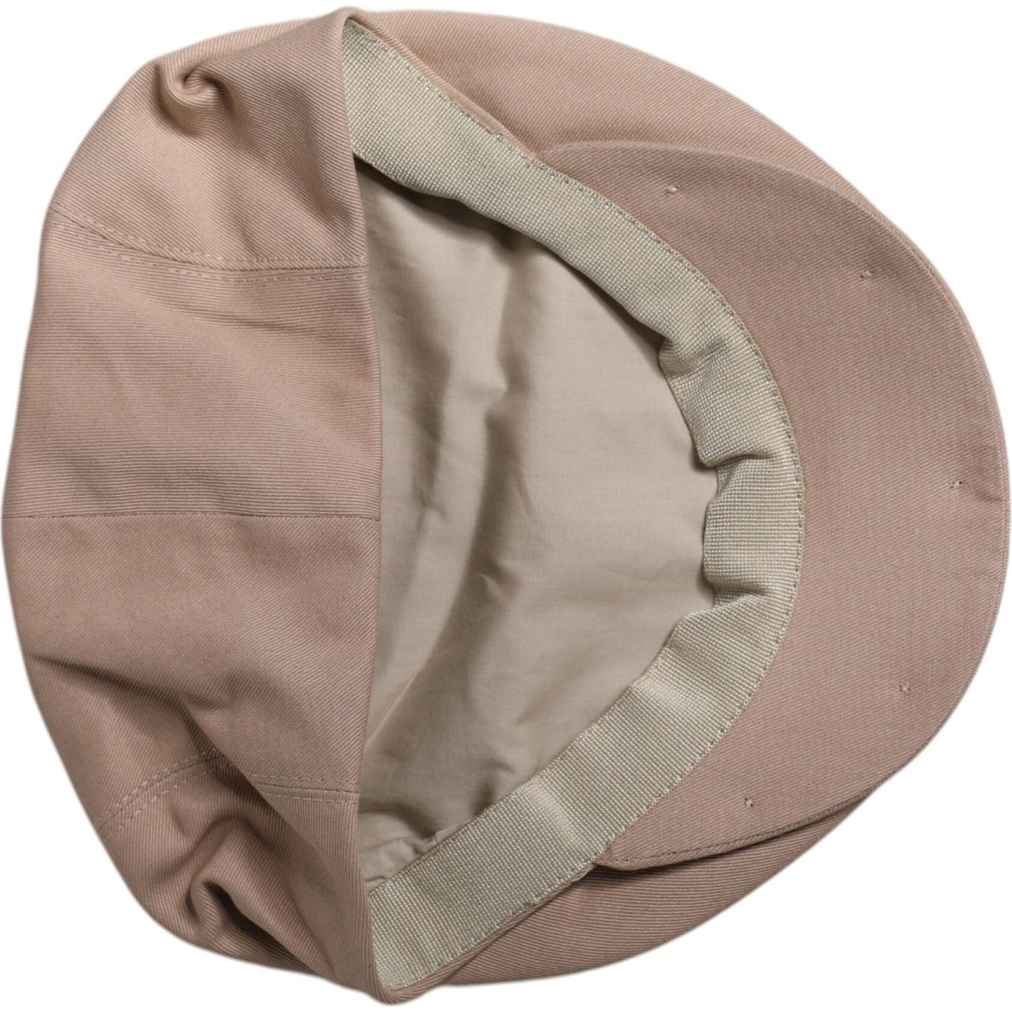 Dolce & Gabbana Beige Cotton Newsboy Capello Cabbie Hat HAT9762-60
