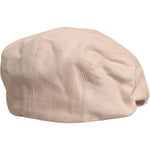 Dolce & Gabbana Beige Cotton Newsboy Capello Cabbie Hat HAT9778-60