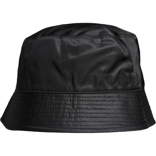 Dolce & Gabbana Black Cotton Wide Brim Bucket Hat HAT9789-57