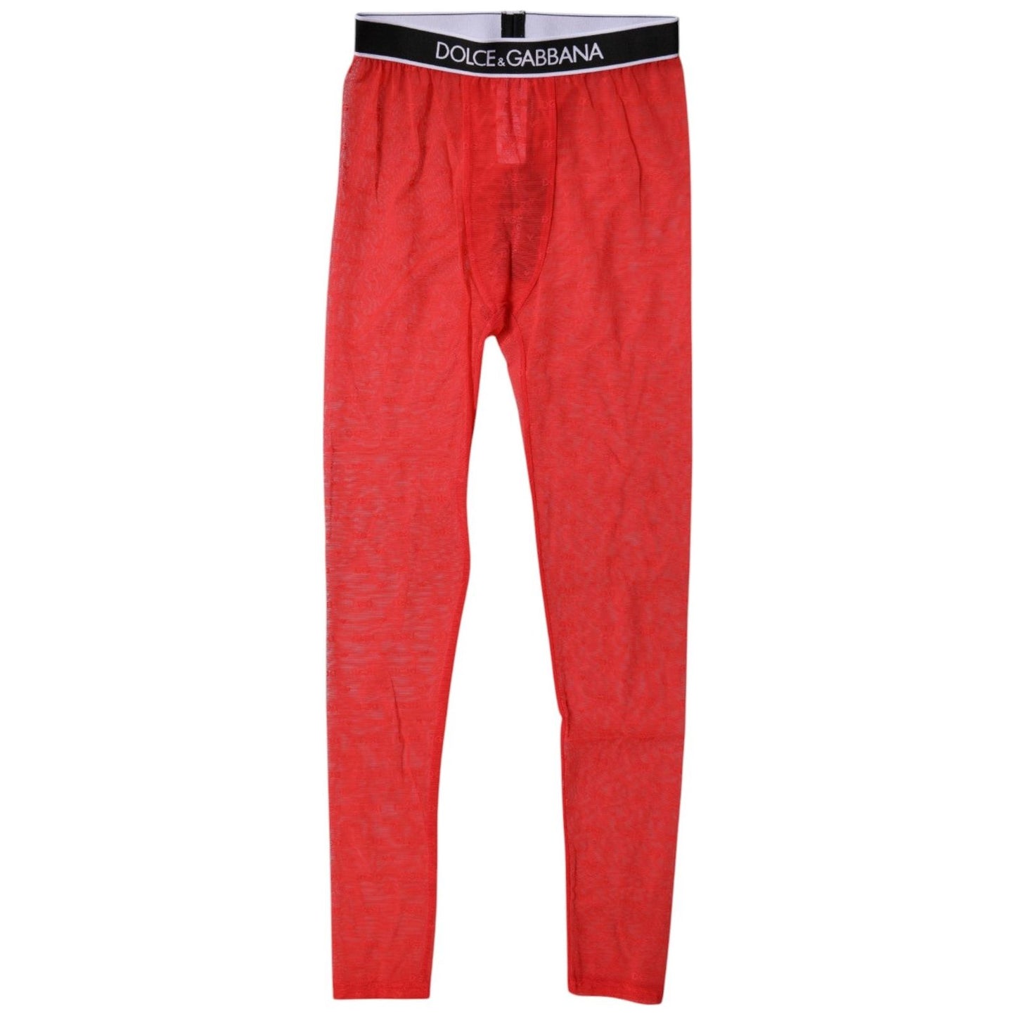 Dolce & Gabbana Red Logo Lace Lingerie Tight Pants Underwear BIK1970-2