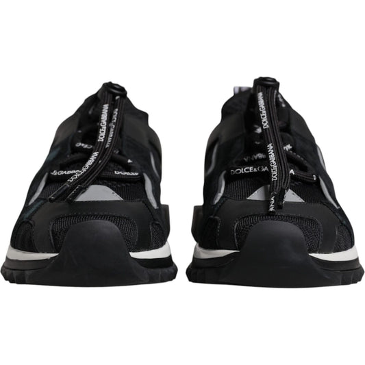 Dolce & Gabbana Black Mesh Sorrento Trekking Sneakers Shoes MV7153-41