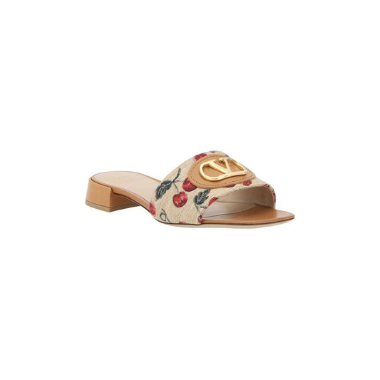 Valentino Garavani Cherry jacquard fabric Sandals Valentino Garavani Rosy Brown