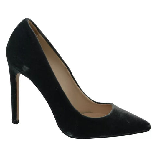 Ovyé Gray Velvet Dress Stiletto Pumps Shoes LA8411-37