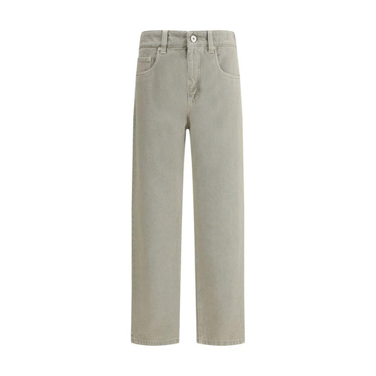 Brunello Cucinelli Straight Dyed Jeans Brunello Cucinelli Dark Gray