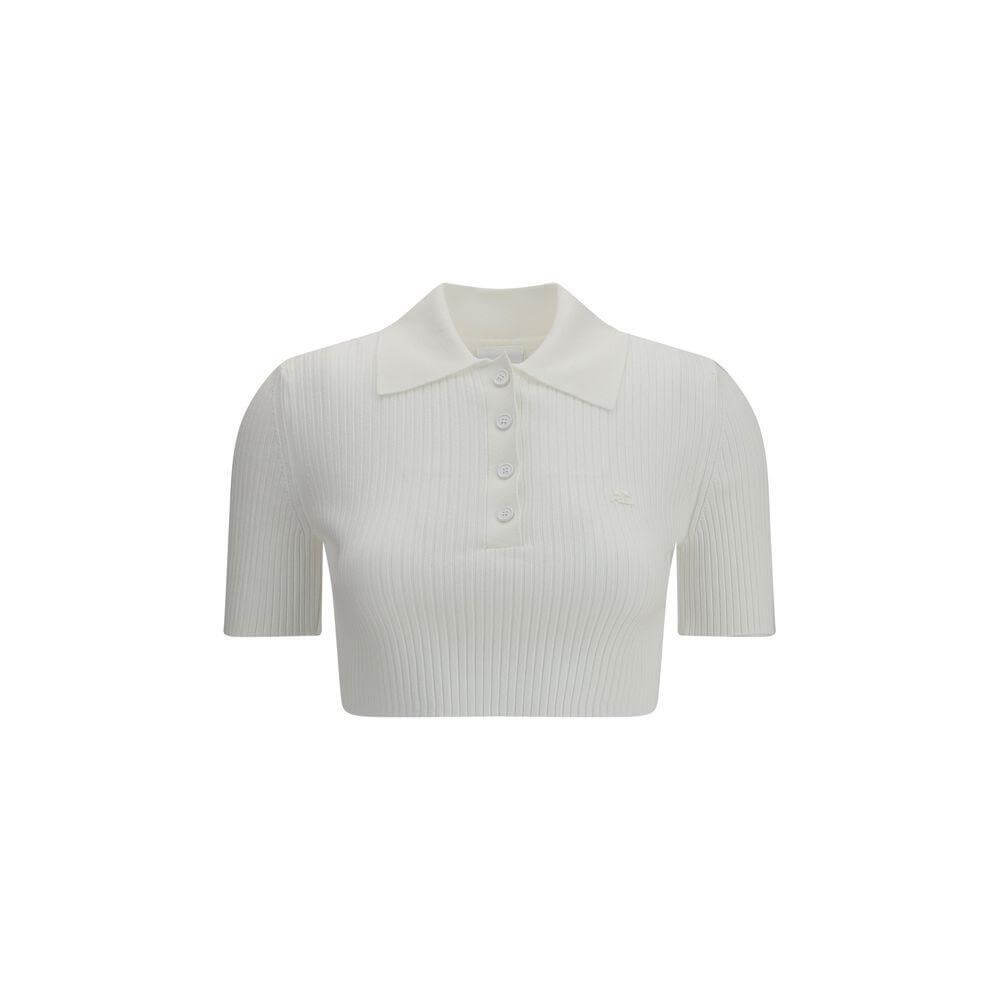 Courrèges Cropped Polo Shirt CO-125MPO046FI00010001-S