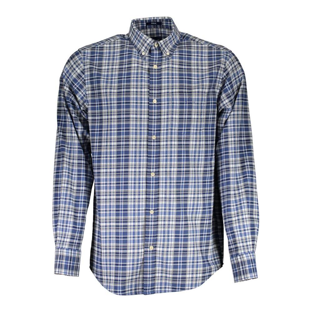 Gant Blue Cotton Men Shirt GA-1409-S