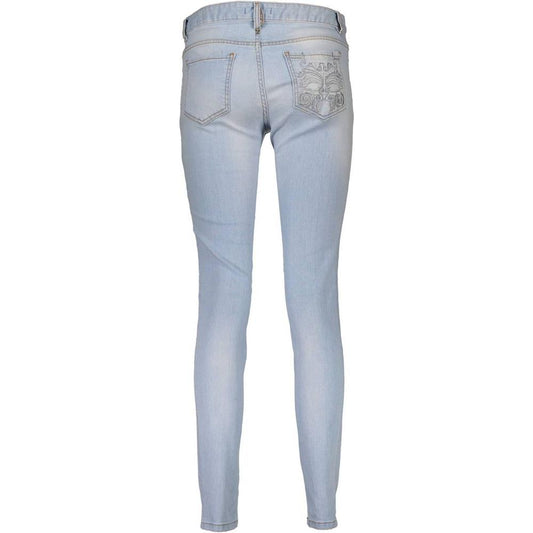 Just Cavalli Light Blue Cotton Women Jeans Just Cavalli Dark Gray
