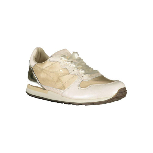 Diadora Beige Leather Women Sneaker Diadora Light Gray