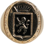 Dolce & Gabbana Gold Tone Engraved Logo Two Color Jewelry Ring SMY10472-S