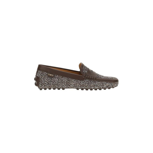 Tod's Tweed Gommino Loafers Tod's Dark Slate Gray
