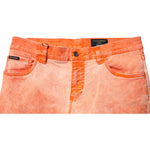 Dolce & Gabbana Orange Tie Dye Cotton Skinny Men Denim Jeans PAN75141-50