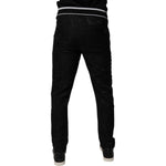 Dolce & Gabbana Black Mid Waist Jogger Men Sweatpants Pants PAN75224-44