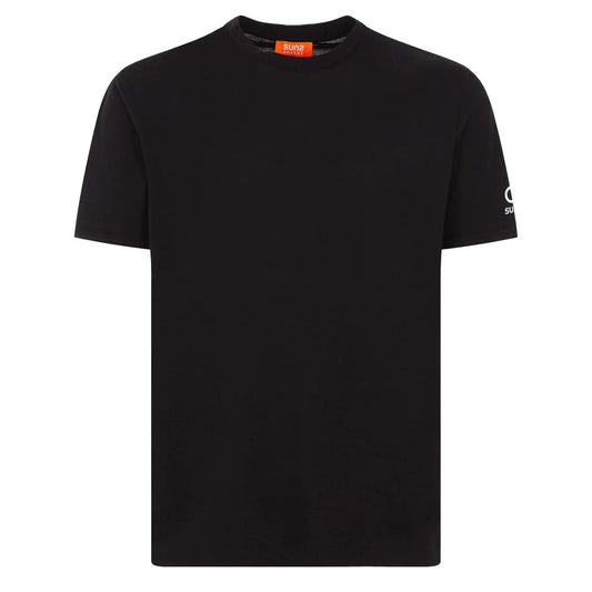 Suns Black Cotton T-Shirt SU-15214-L