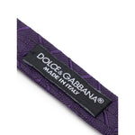 Dolce & Gabbana Purple Silk Bowty DO-8307663-ONE SIZE