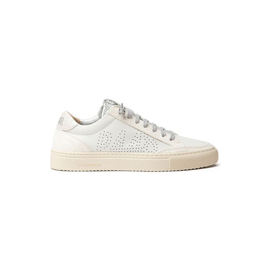 P448 White Leather Sneaker P448 Light Gray