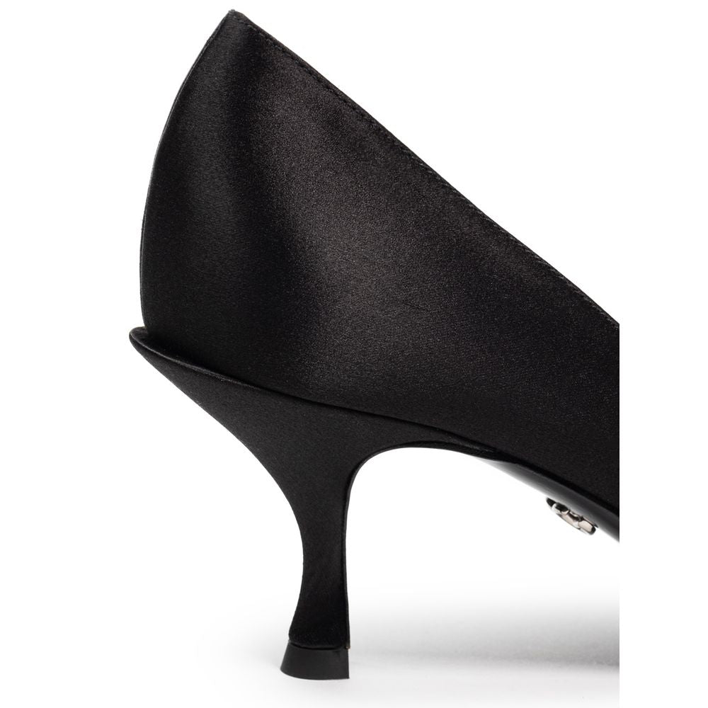 Dolce & Gabbana Black Viscose Pumps