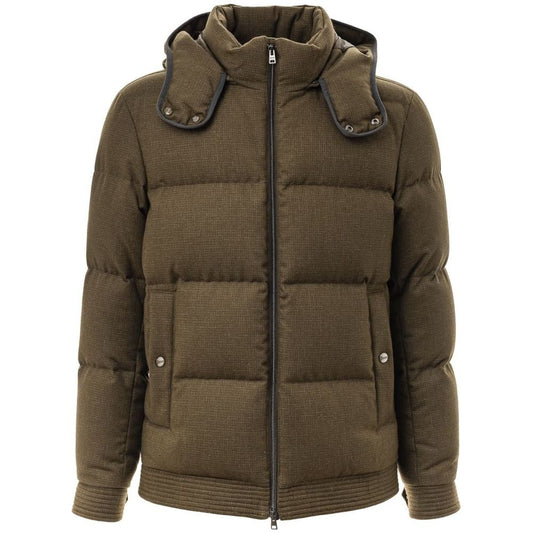 Herno Green Wool Jacket Herno Dark Olive Green