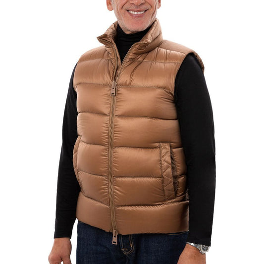 Herno Brown Polyamide Vest Herno Sienna