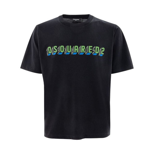 Dsquared² Black Cotton T-Shirt Dsquared² Black