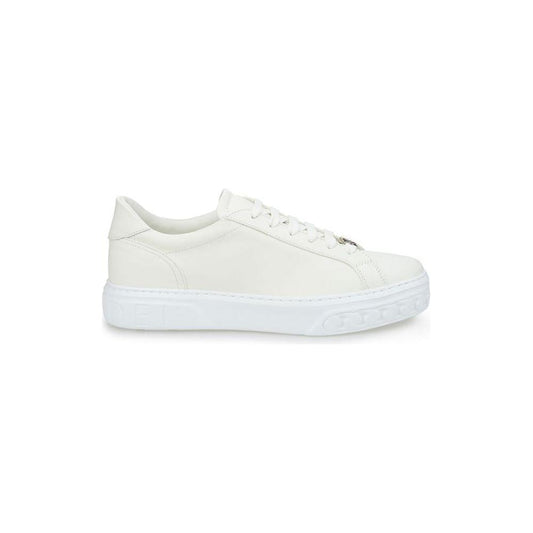 Casadei Sleek White Leather Sneakers Casadei Lavender