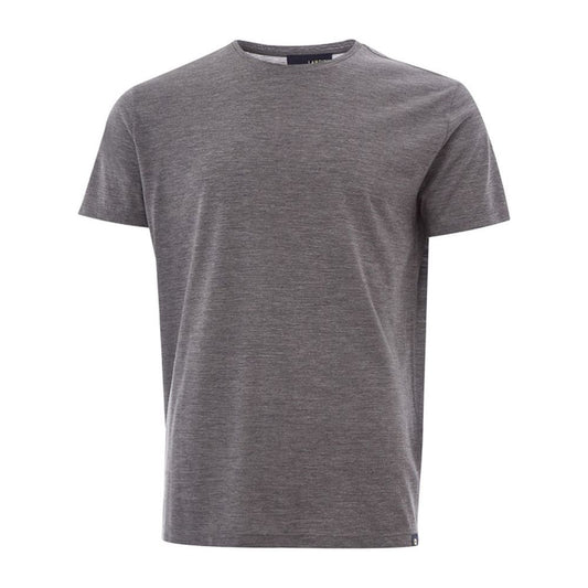 Lardini Elegant Gray Woolen Designer T-Shirt Lardini Dim Gray