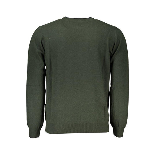 Harmont & Blaine Chic Green Crew Neck Designer Sweater Harmont & Blaine Dark Slate Gray
