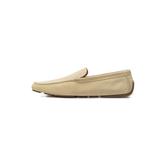Bally Beige Leather Loafer Bally Tan