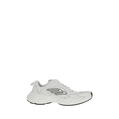 Balenciaga White Calf Leather Bos Taurus Athletic Sneakers