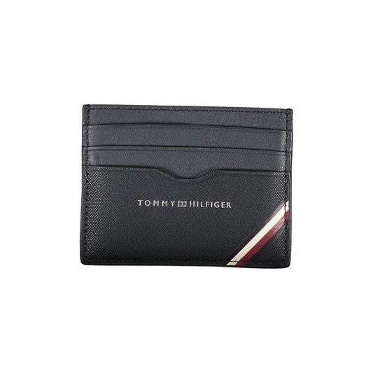 Tommy Hilfiger Blue Leather Men Wallet Tommy Hilfiger Dark Slate Gray