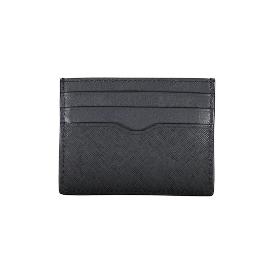 Tommy Hilfiger Blue Leather Men Wallet Tommy Hilfiger Dark Slate Gray