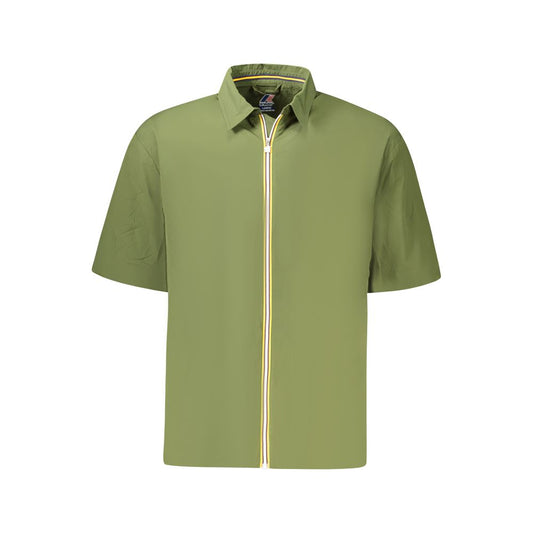 K-WAY Green Polyamide Men Jacket KW-34176-L