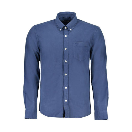 North Sails Blue Cotton Shirt North Sails Dark Slate Blue